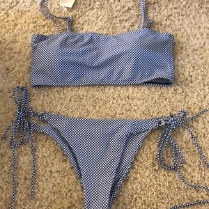 Blue swimsuit set